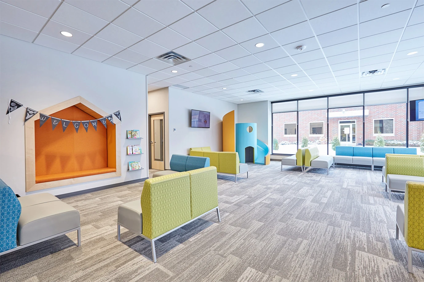 The bright, welcoming waiting area at CTMC’s Blaine location